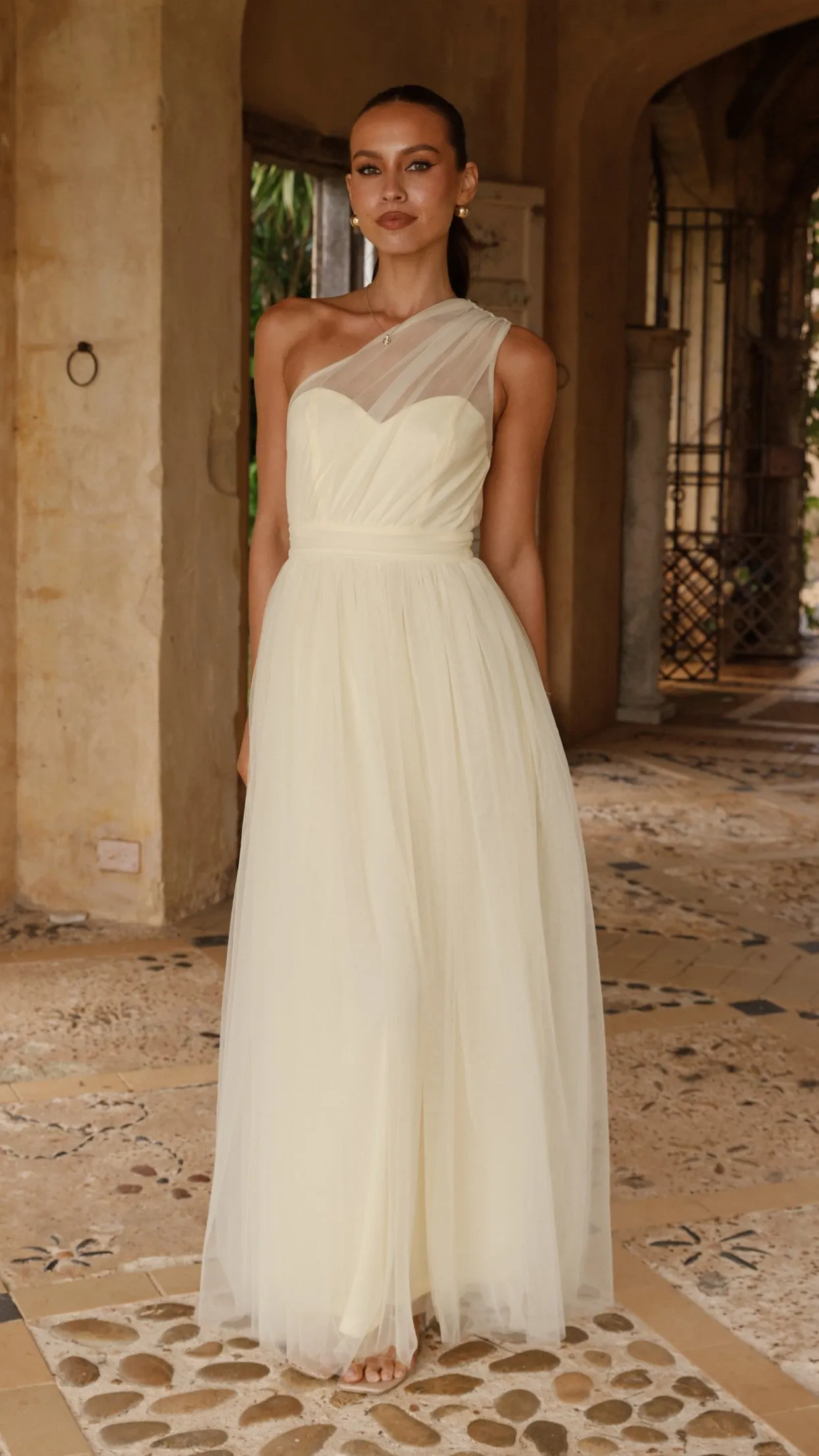 Talissa Tulle Maxi Dress - Yellow sold by Billy J product image thumbnail 4