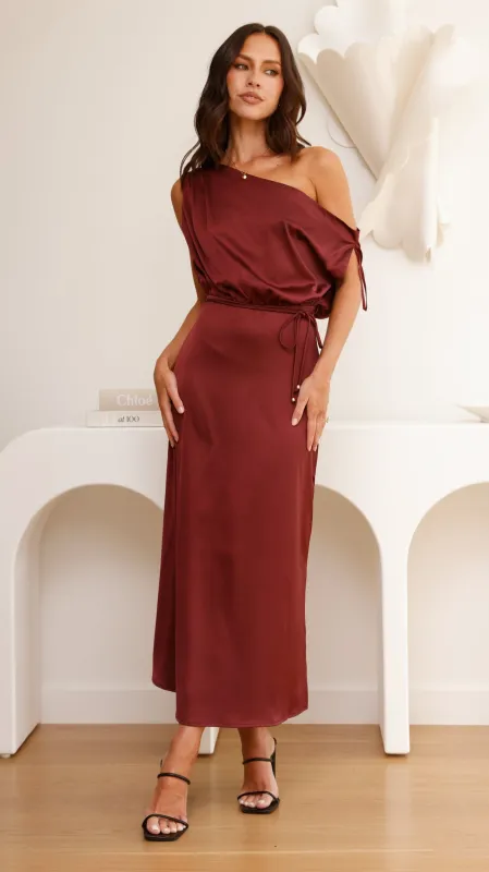Prudence Maxi Dress - Wine sold by Billy J