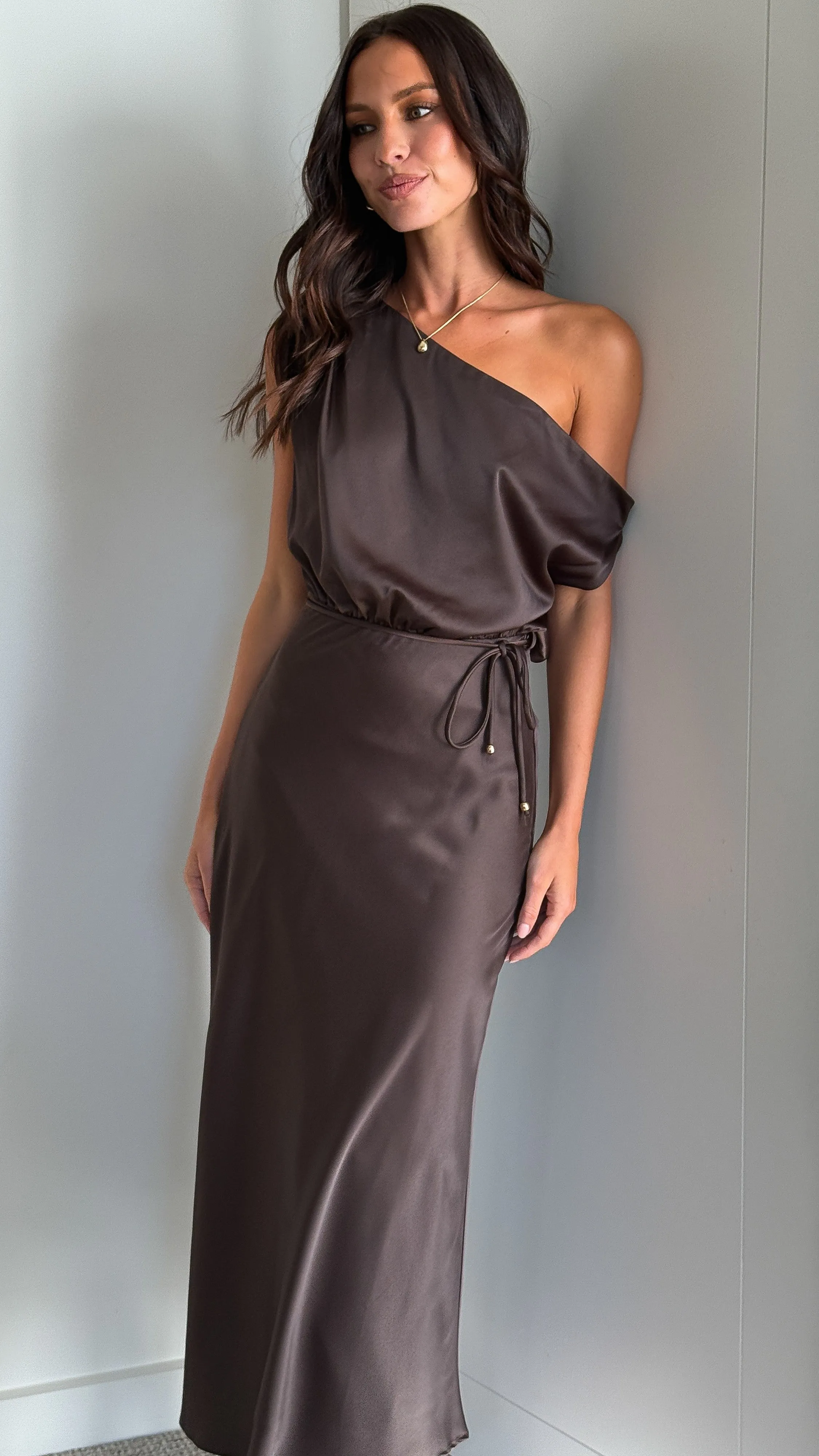 Prudence Maxi Dress - Brown sold by Billy J product image thumbnail 4