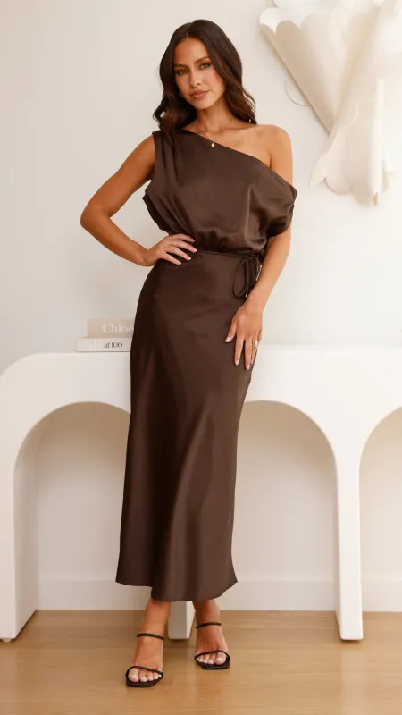 Prudence Maxi Dress - Brown sold by Billy J