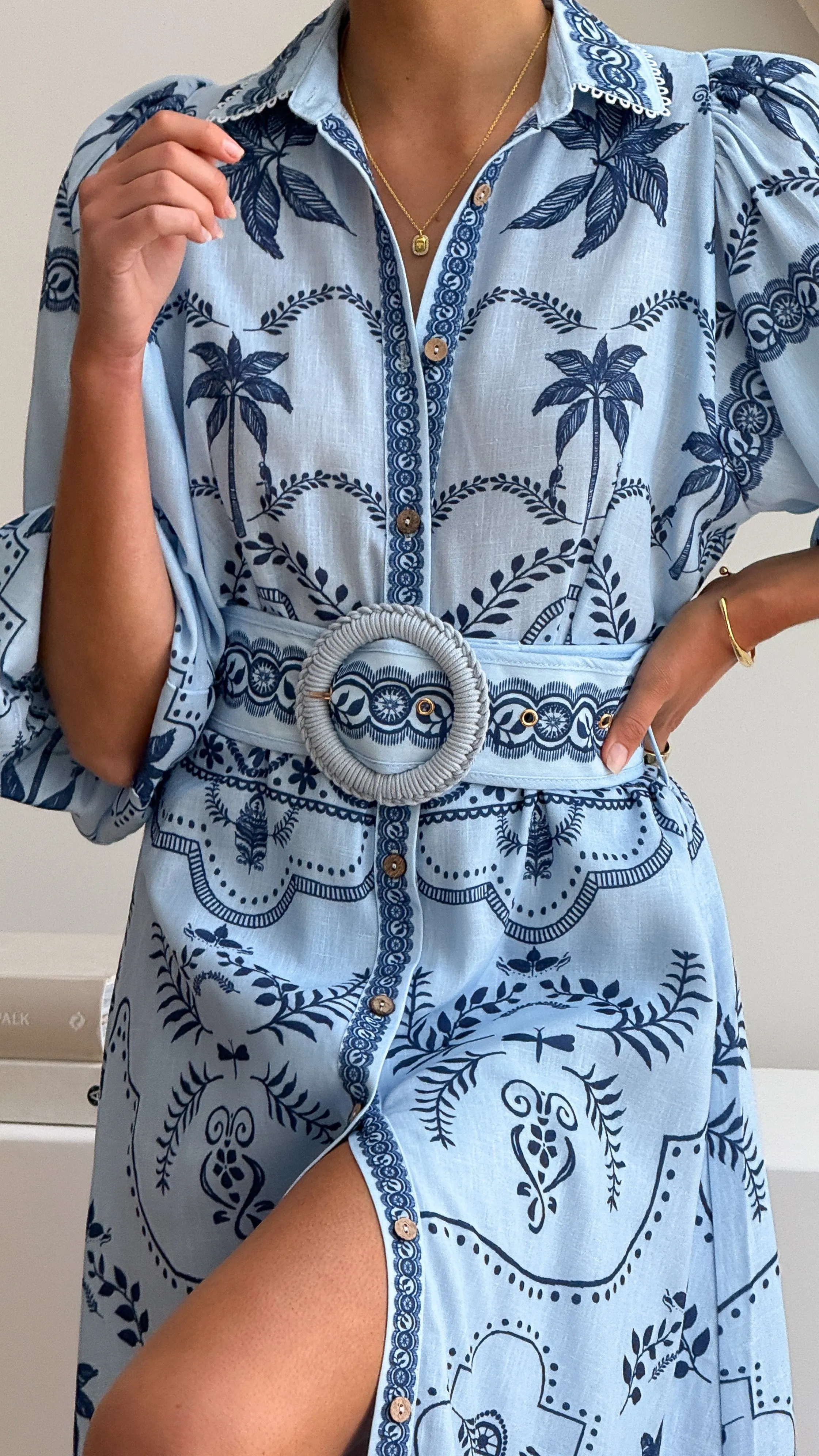 Xander Long Sleeve Maxi Dress - Indigo sold by Billy J product image thumbnail 4