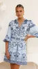 Xander Long Sleeve Mini Dress - Indigo sold by Billy J