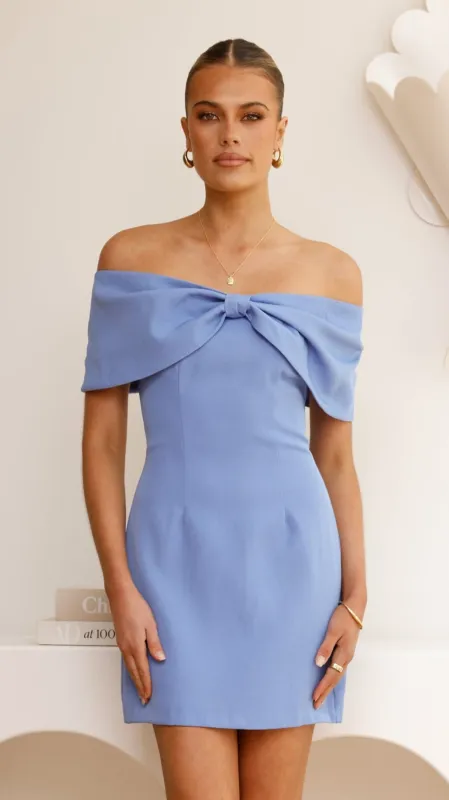 Mia Mini Dress - Blue sold by Billy J