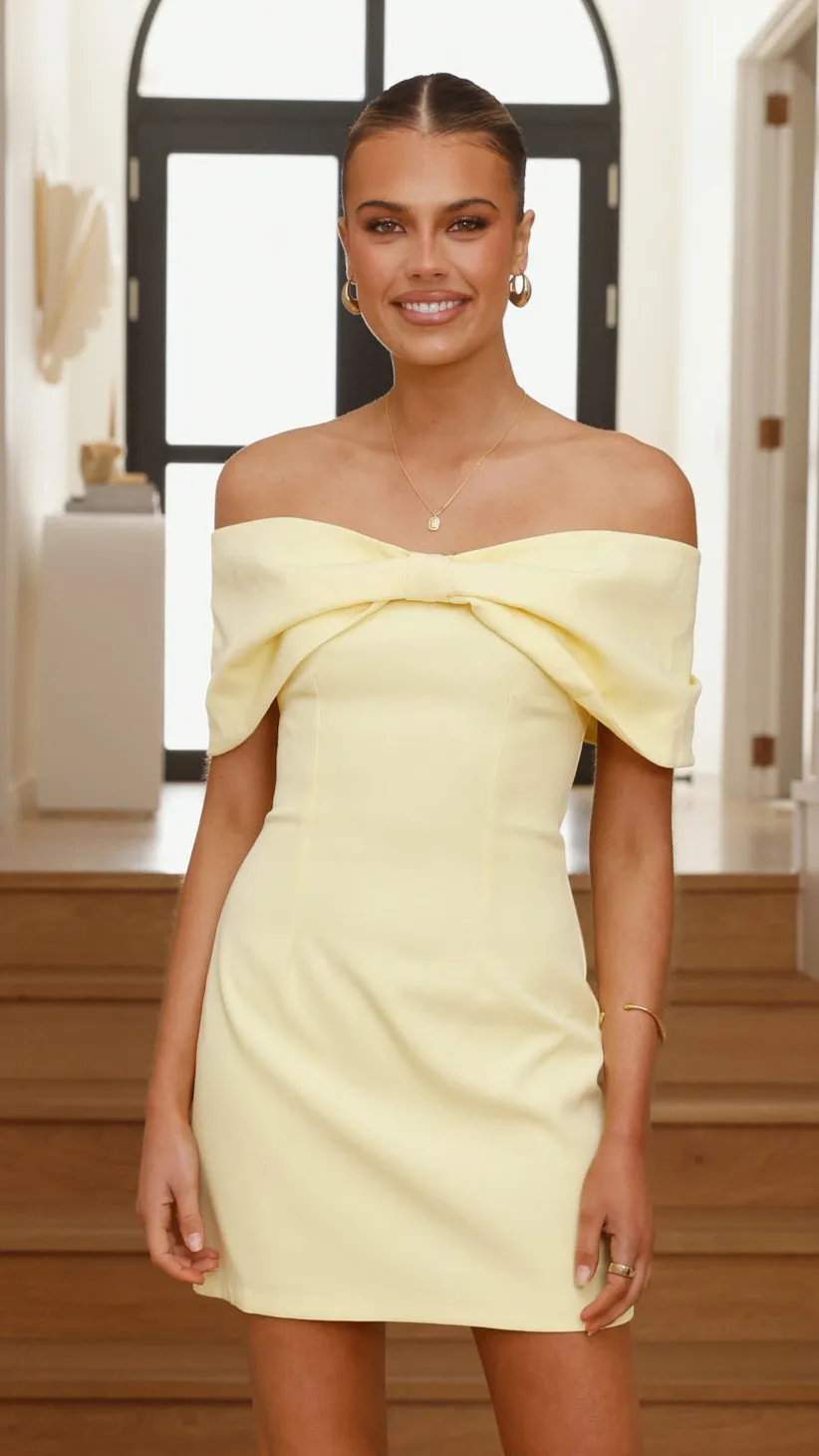 Mia Mini Dress - Yellow sold by Billy J