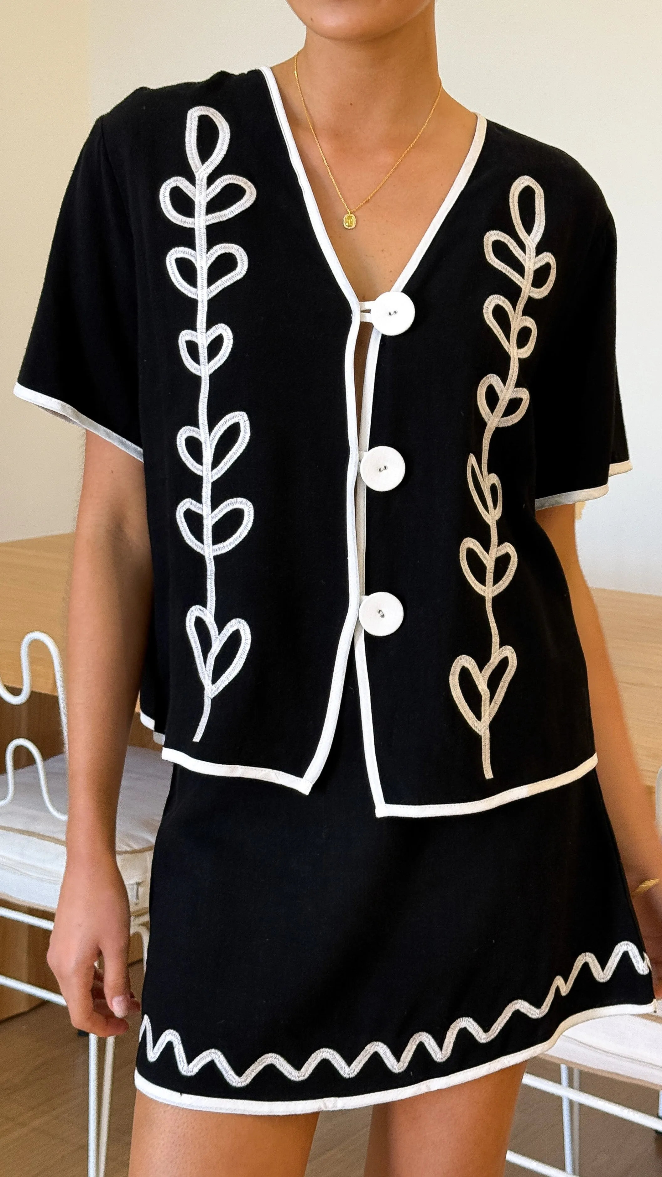 Easton Top - Black / White sold by Billy J product image thumbnail 4