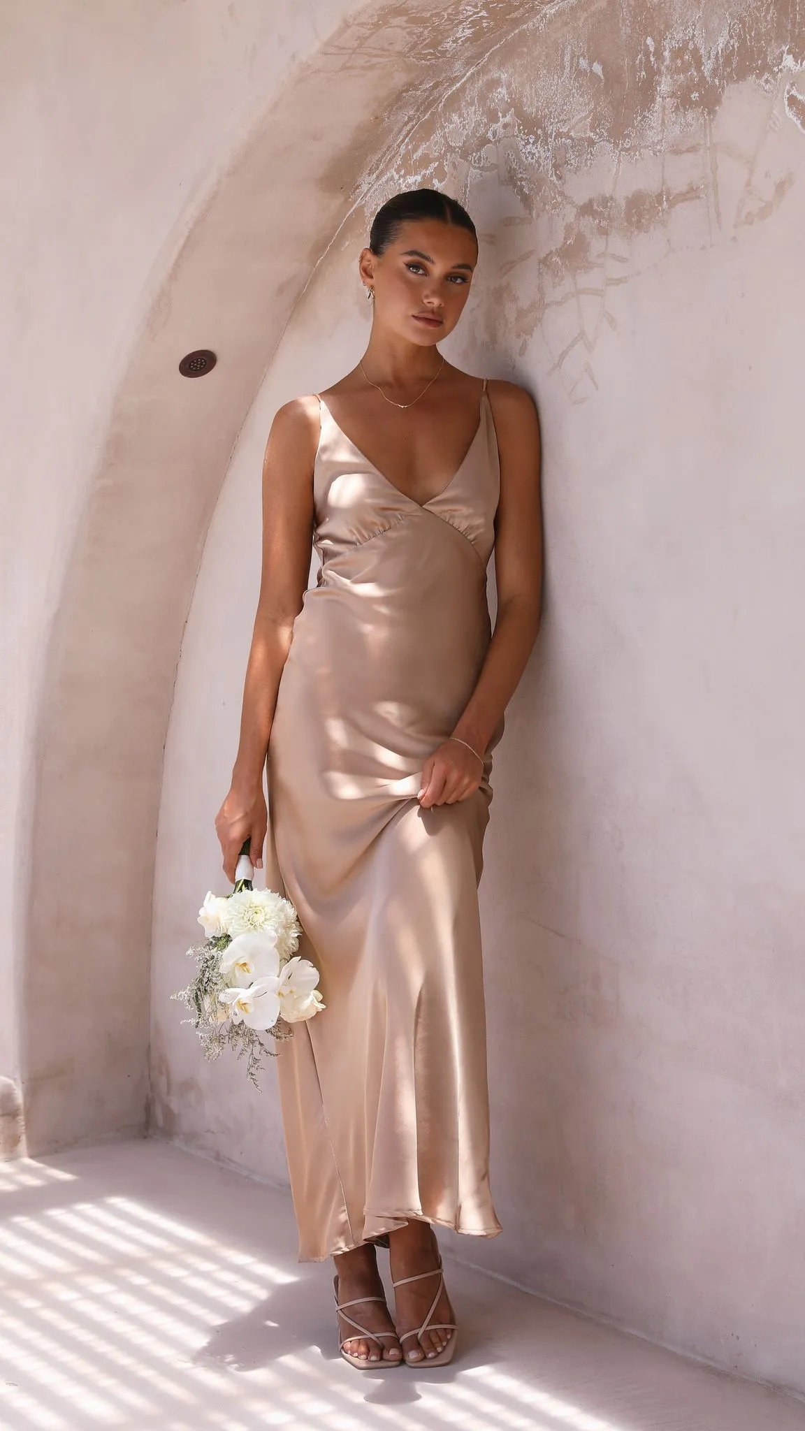 Ziah Maxi Dress - Latte sold by Billy J product image thumbnail 4