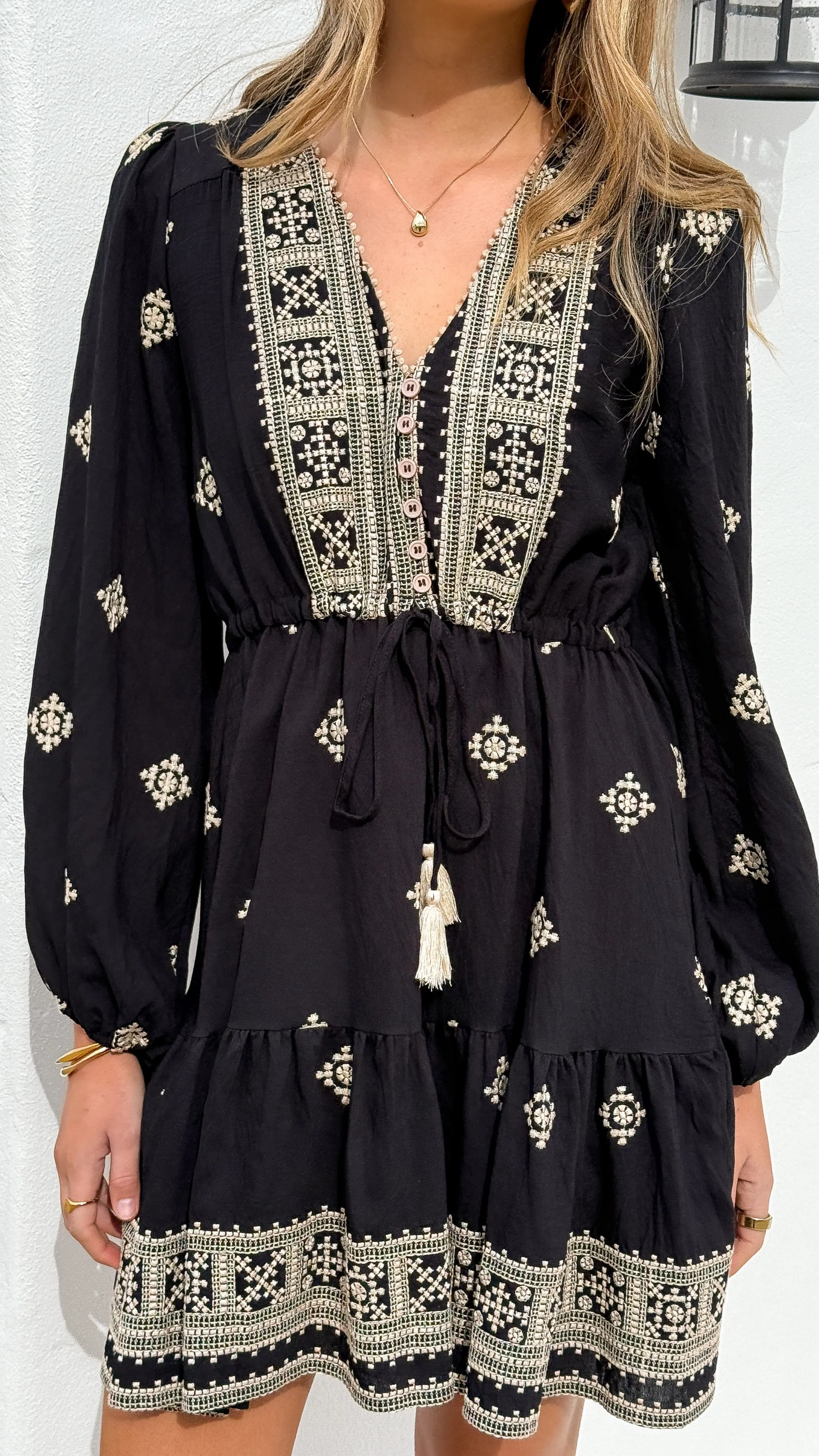 Delainey Mini Dress - Black/Beige sold by Billy J product image thumbnail 4