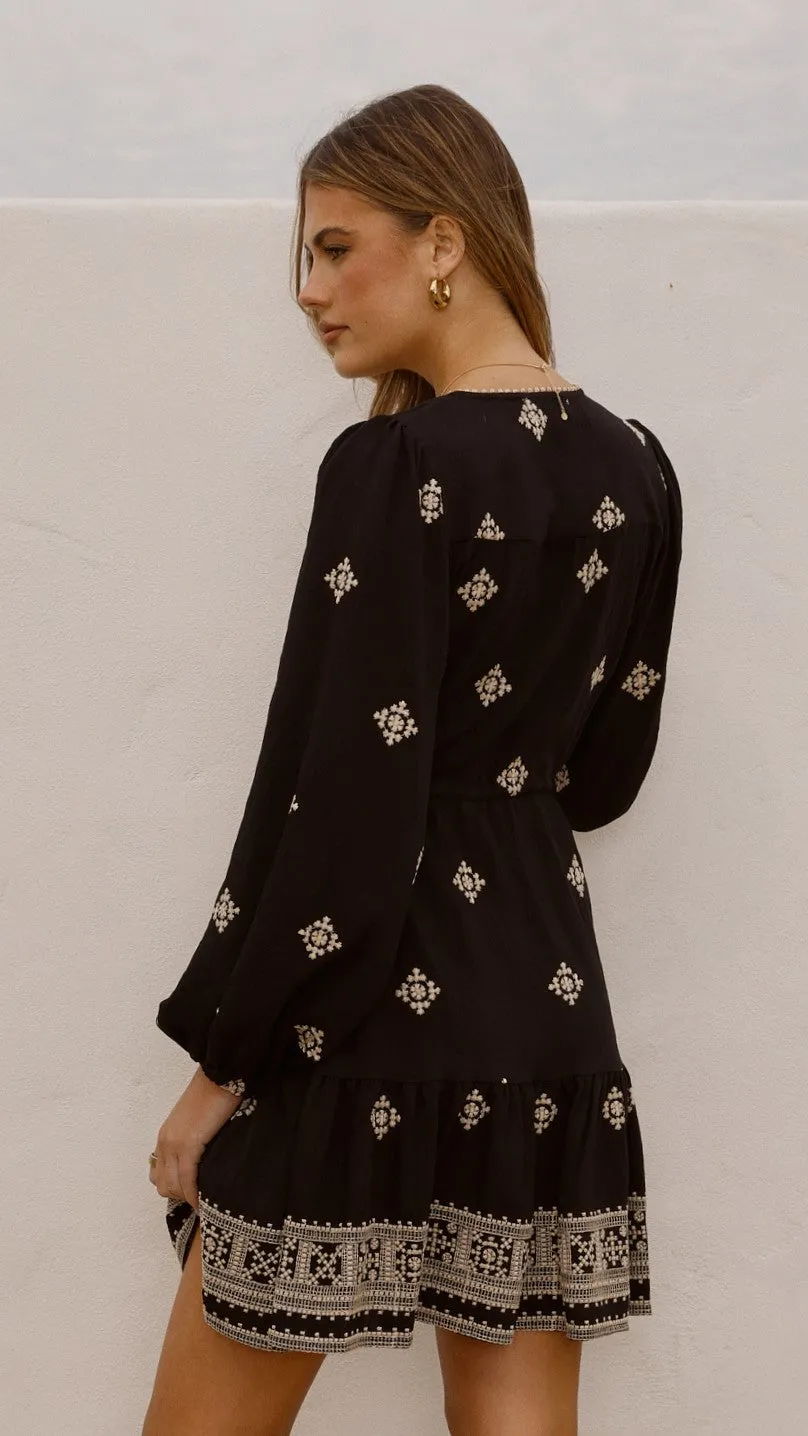 Delainey Mini Dress - Black/Beige sold by Billy J product image thumbnail 2