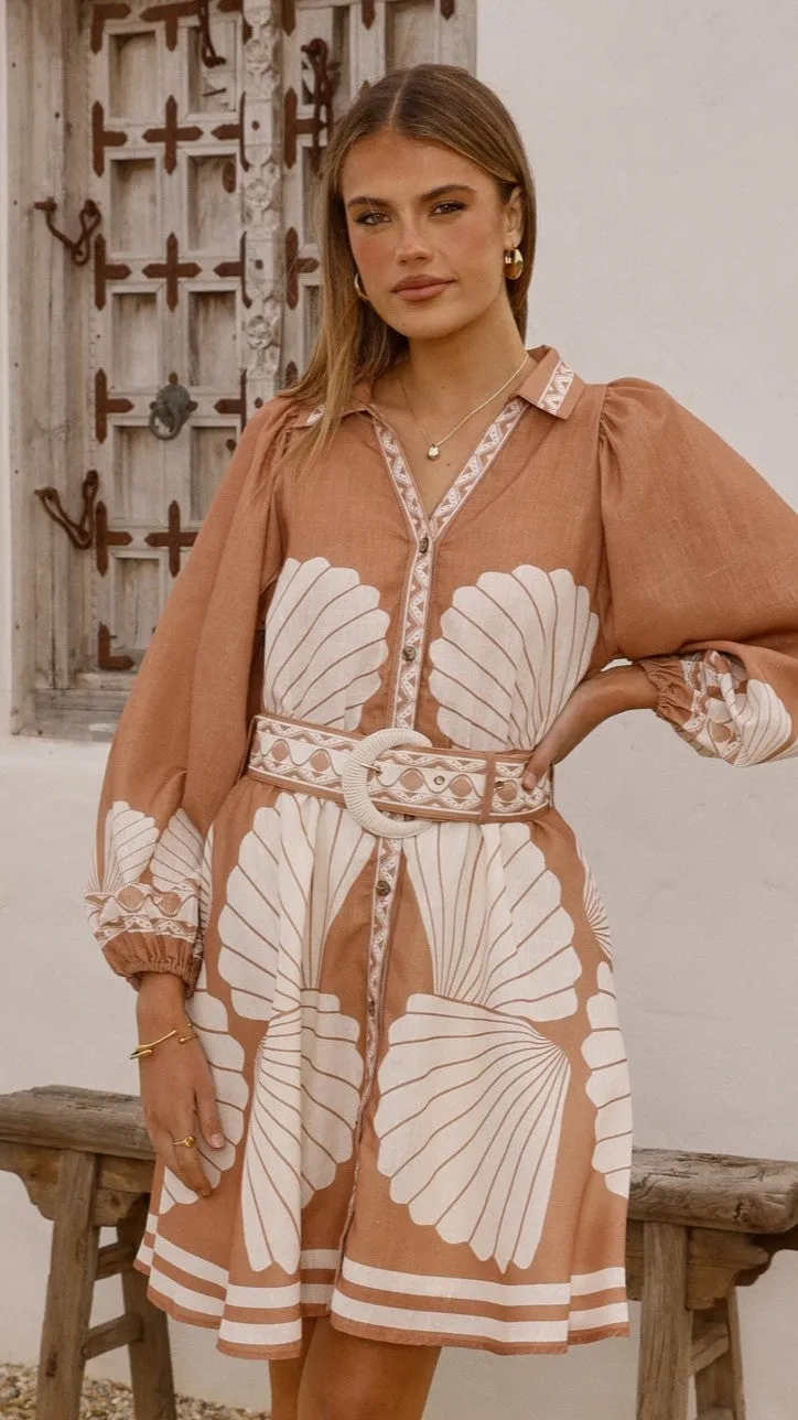 Mariel Long Sleeve Mini Dress - Siena sold by Billy J