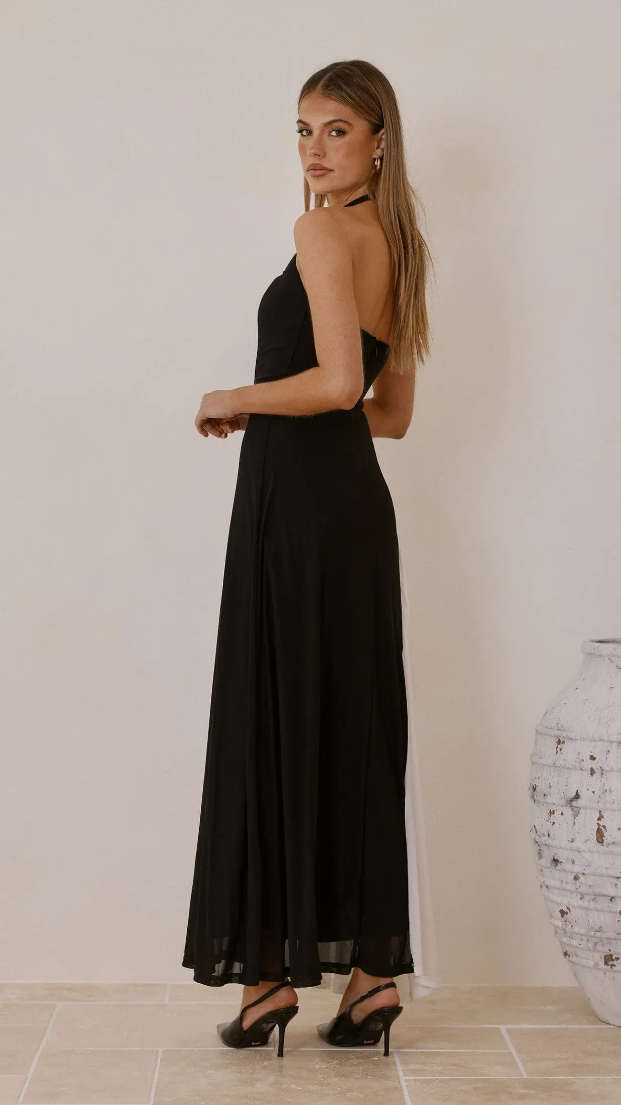 Cia Maxi Dress - Black/White sold by Billy J product image thumbnail 2