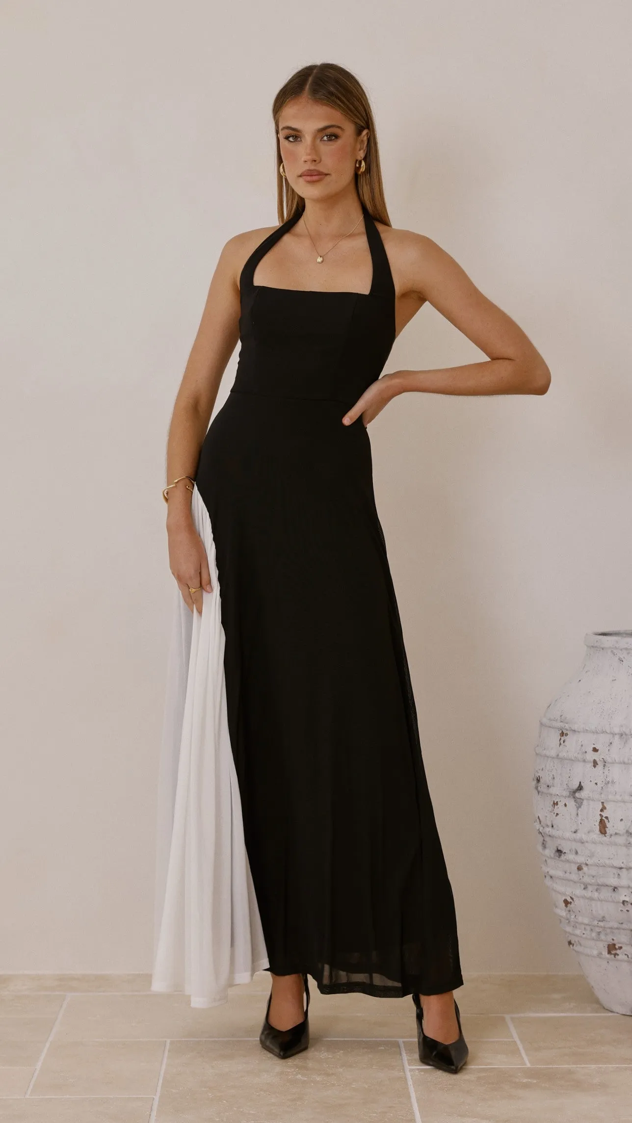 Cia Maxi Dress - Black/White sold by Billy J product image thumbnail 5