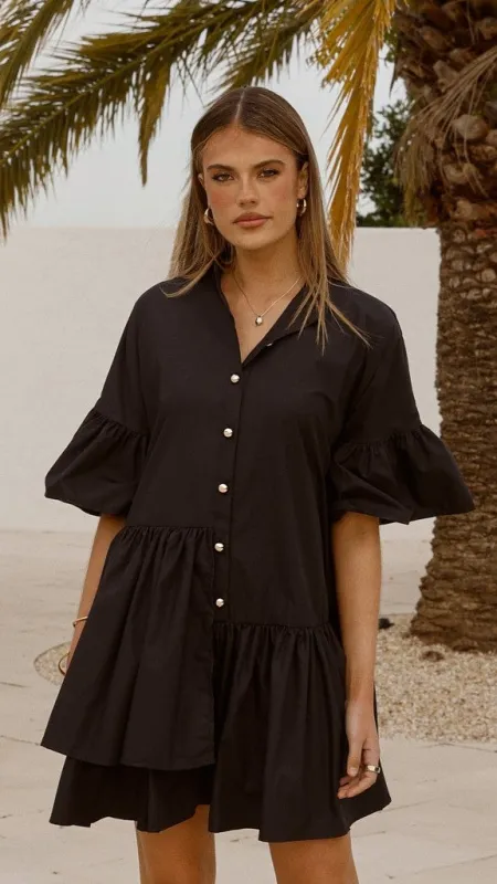 Viola Mini Dress - Black sold by Billy J