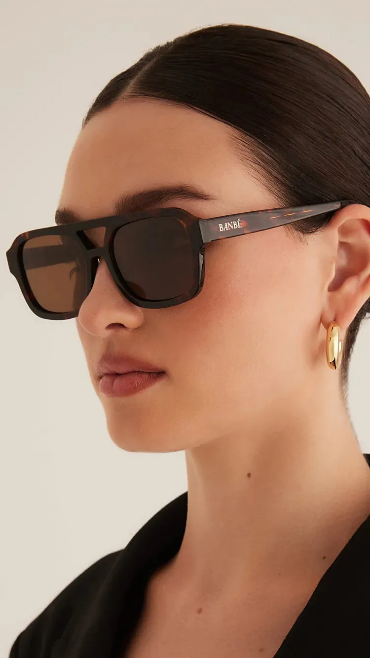 The Del Ray Sunglasses - Havana Tort / Chocolate sold by Billy J