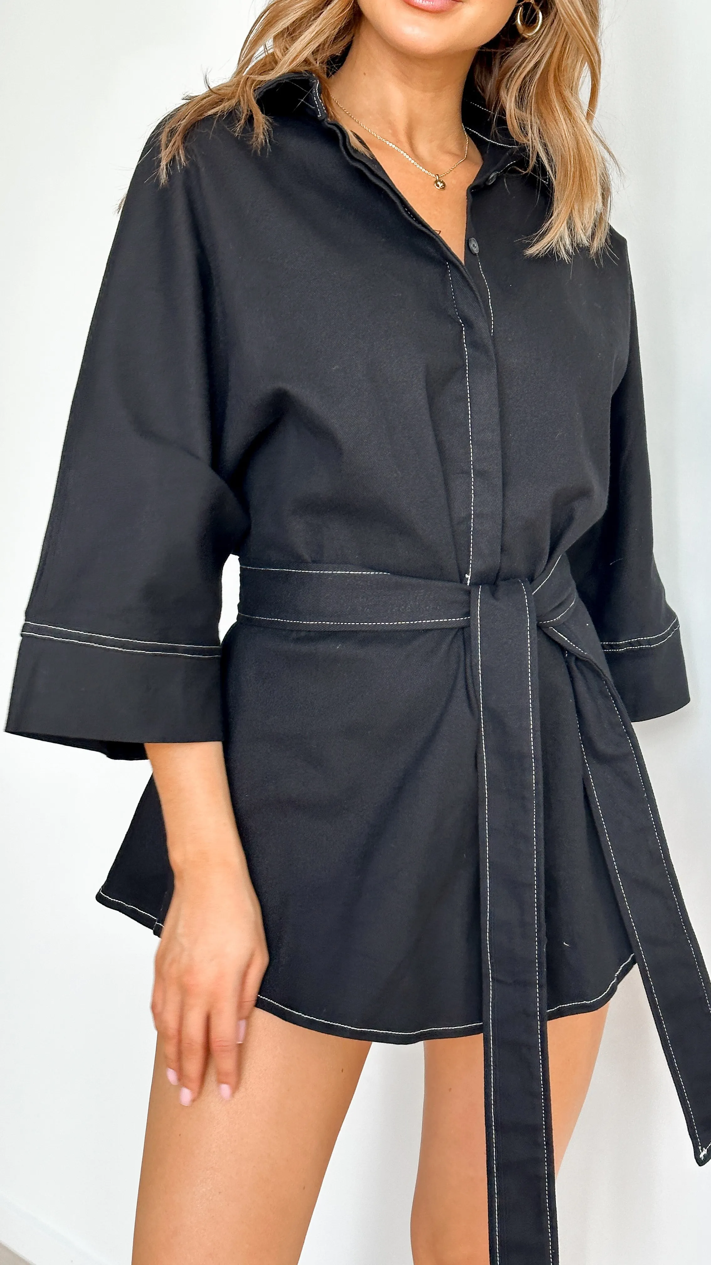 Jailie Playsuit - Black sold by Billy J product image thumbnail 5