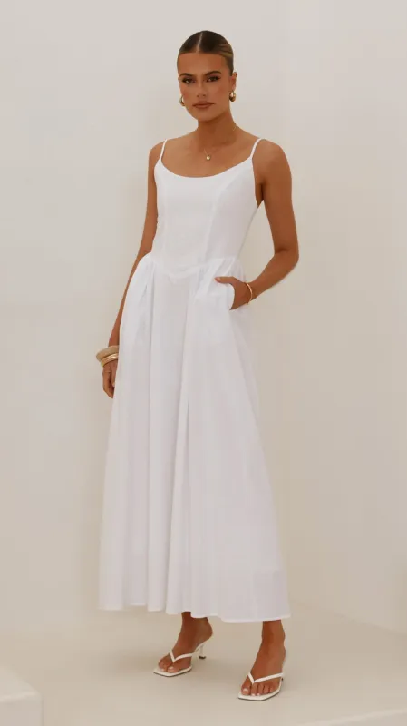Laurelia Maxi Dress - White sold by Billy J