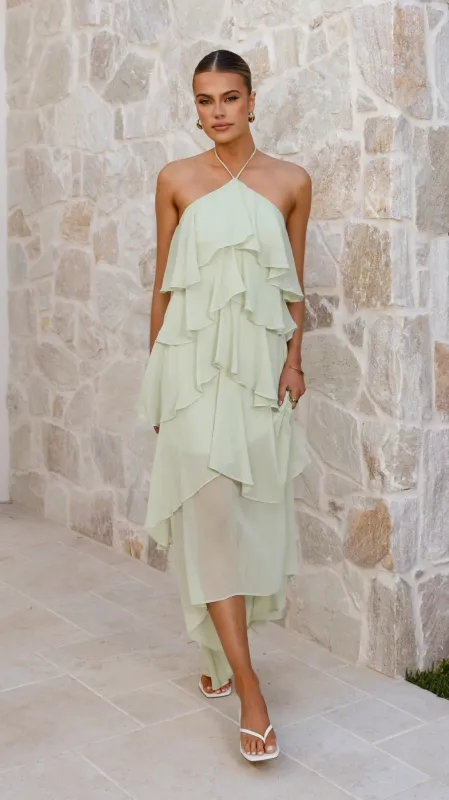 Soho Maxi Dress - Sage sold by Billy J