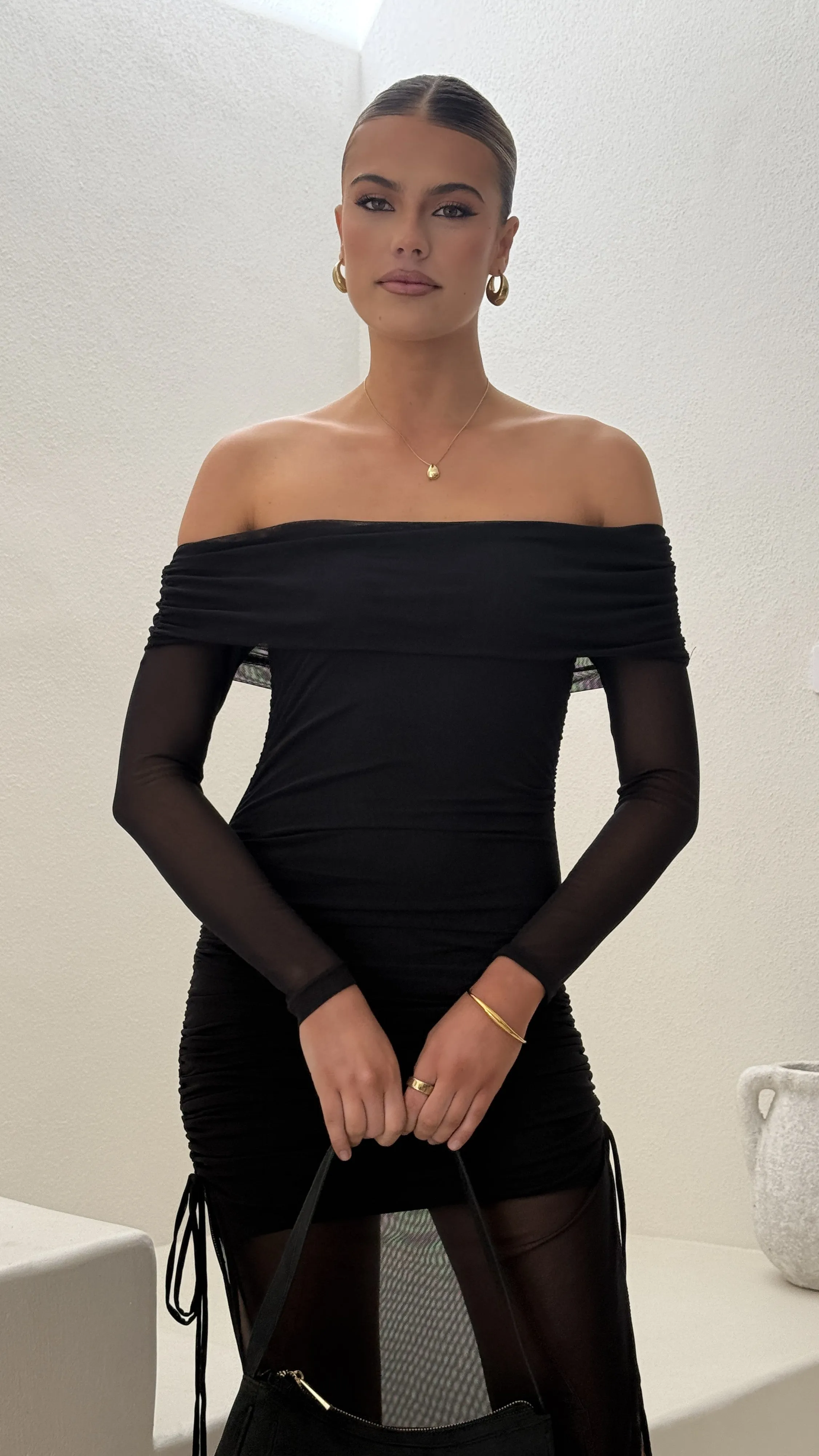 Isadora Off Shoulder Maxi Dress - Black sold by Billy J product image thumbnail 4
