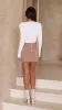 Ash Mini Skirt - Beige sold by Billy J