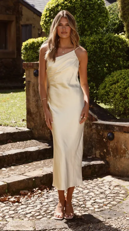 Josephina Midi Dress - Yellow sold by Billy J