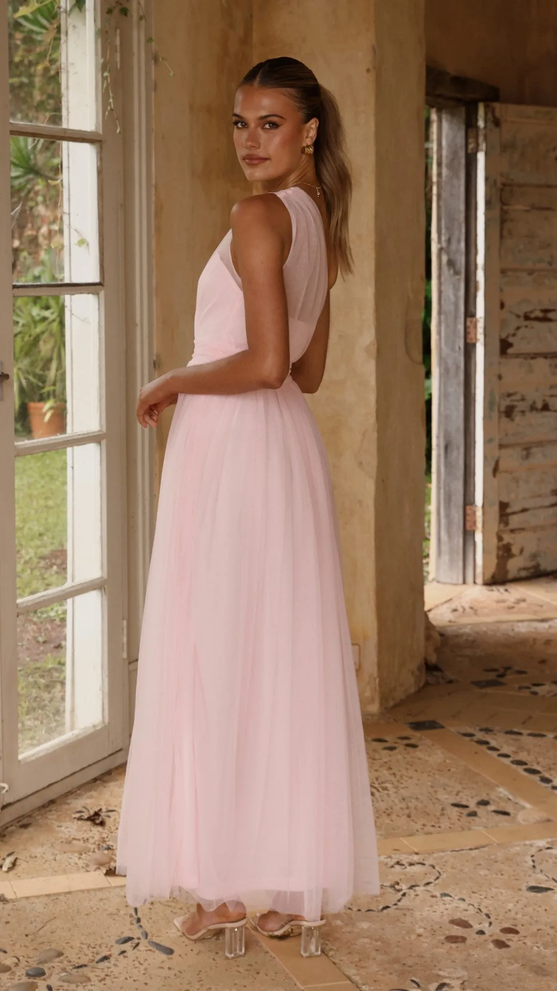 Talissa Tulle Maxi Dress - Pink sold by Billy J product image thumbnail 2