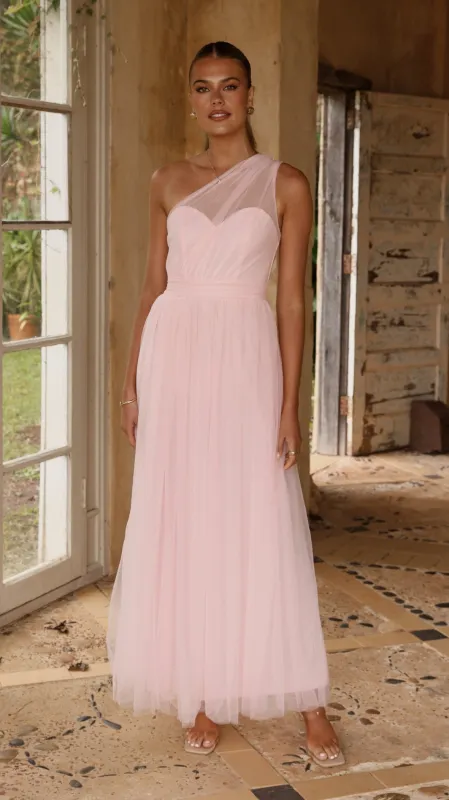 Talissa Tulle Maxi Dress - Pink sold by Billy J