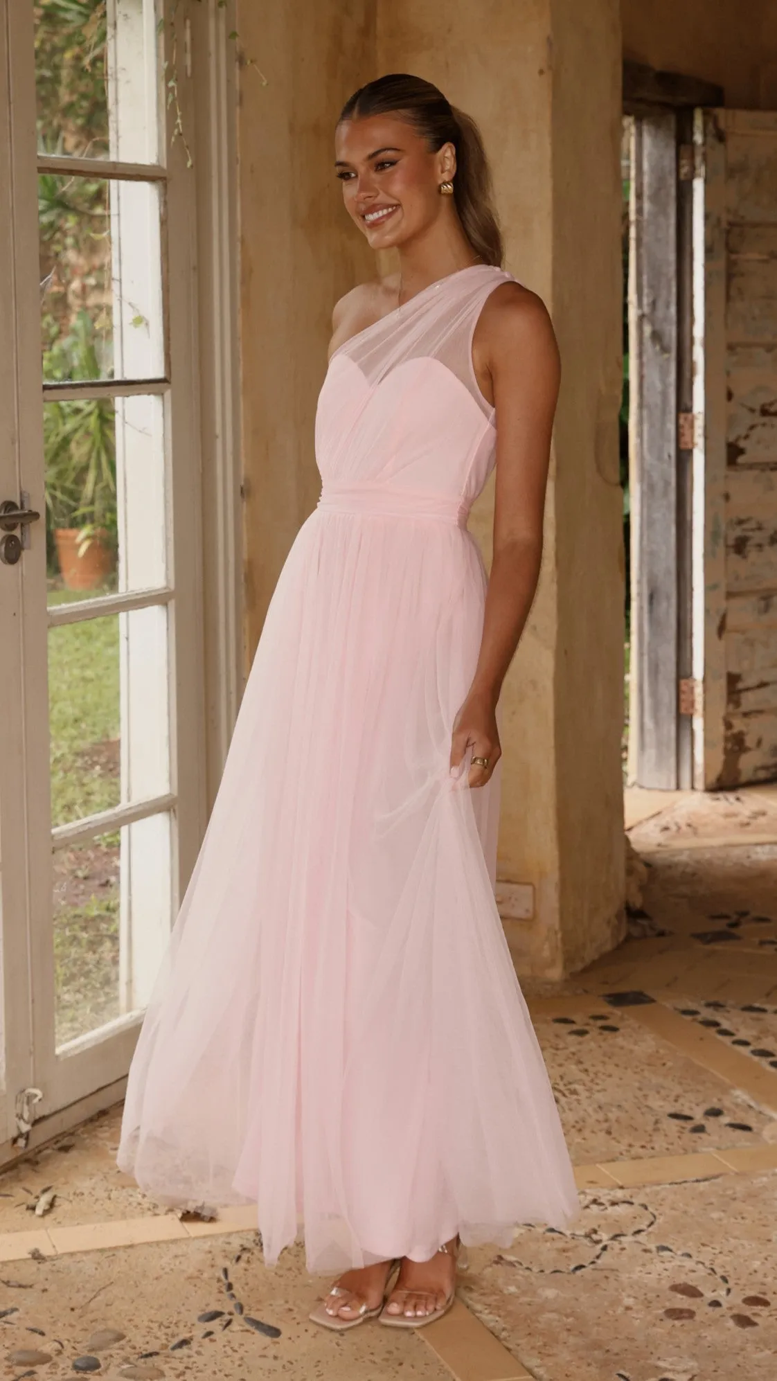 Talissa Tulle Maxi Dress - Pink sold by Billy J product image thumbnail 4