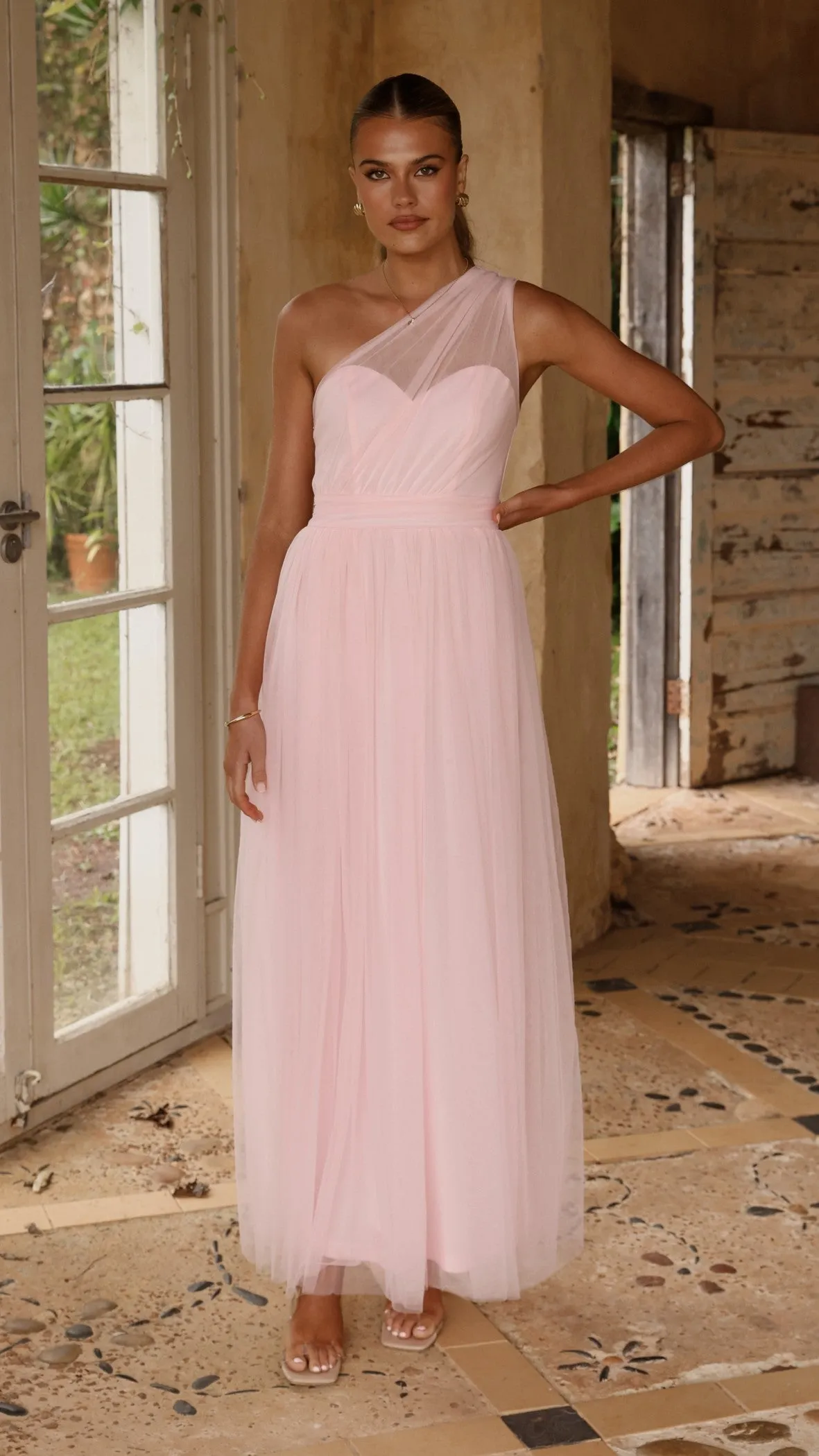 Talissa Tulle Maxi Dress - Pink sold by Billy J product image thumbnail 3