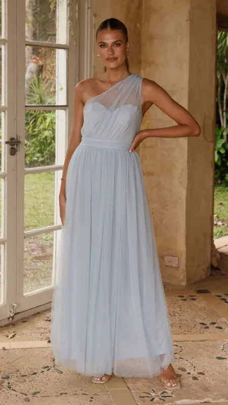 Talissa Tulle Maxi Dress - Blue sold by Billy J