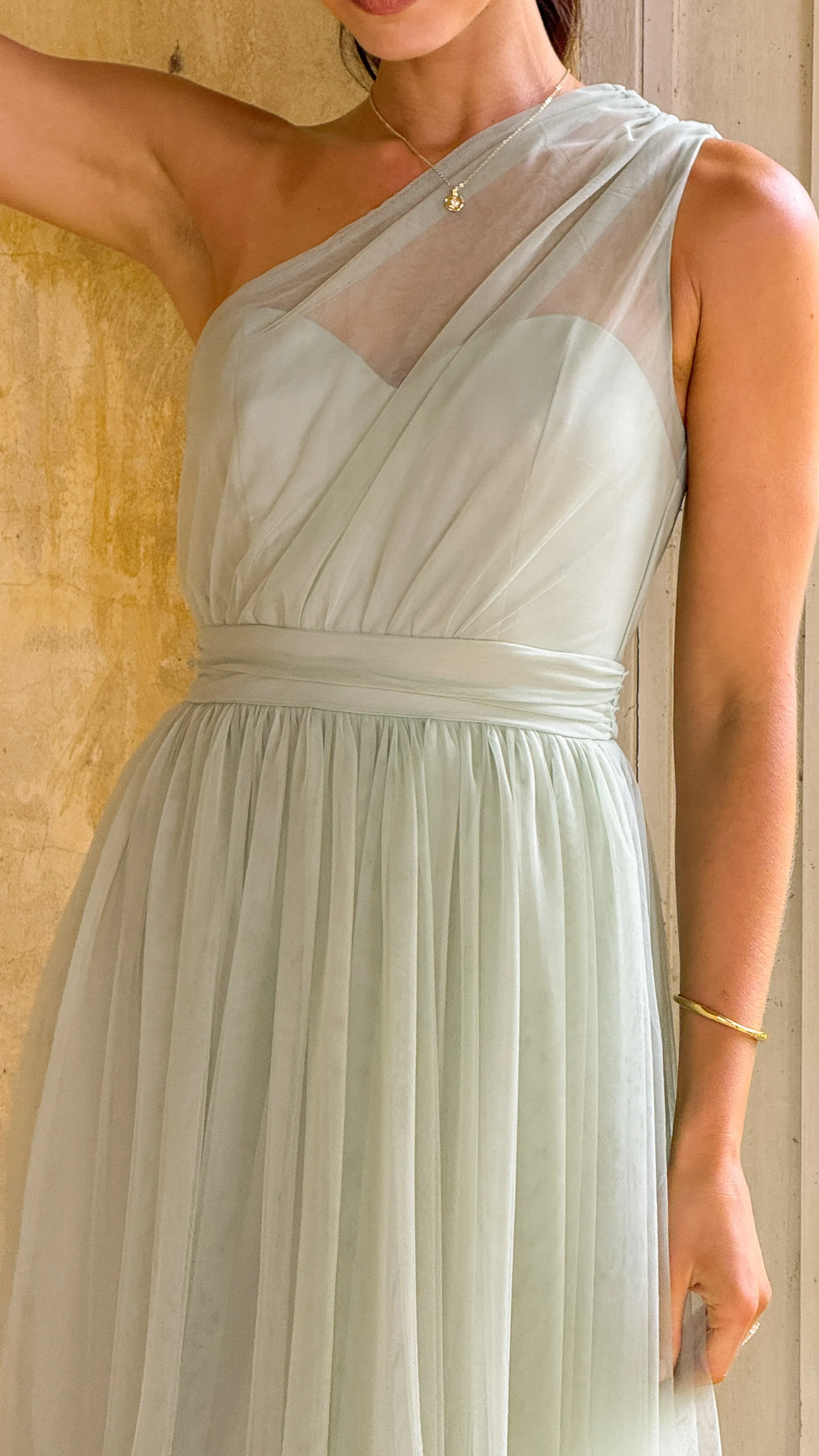 Talissa Tulle Maxi Dress - Sage sold by Billy J product image thumbnail 5