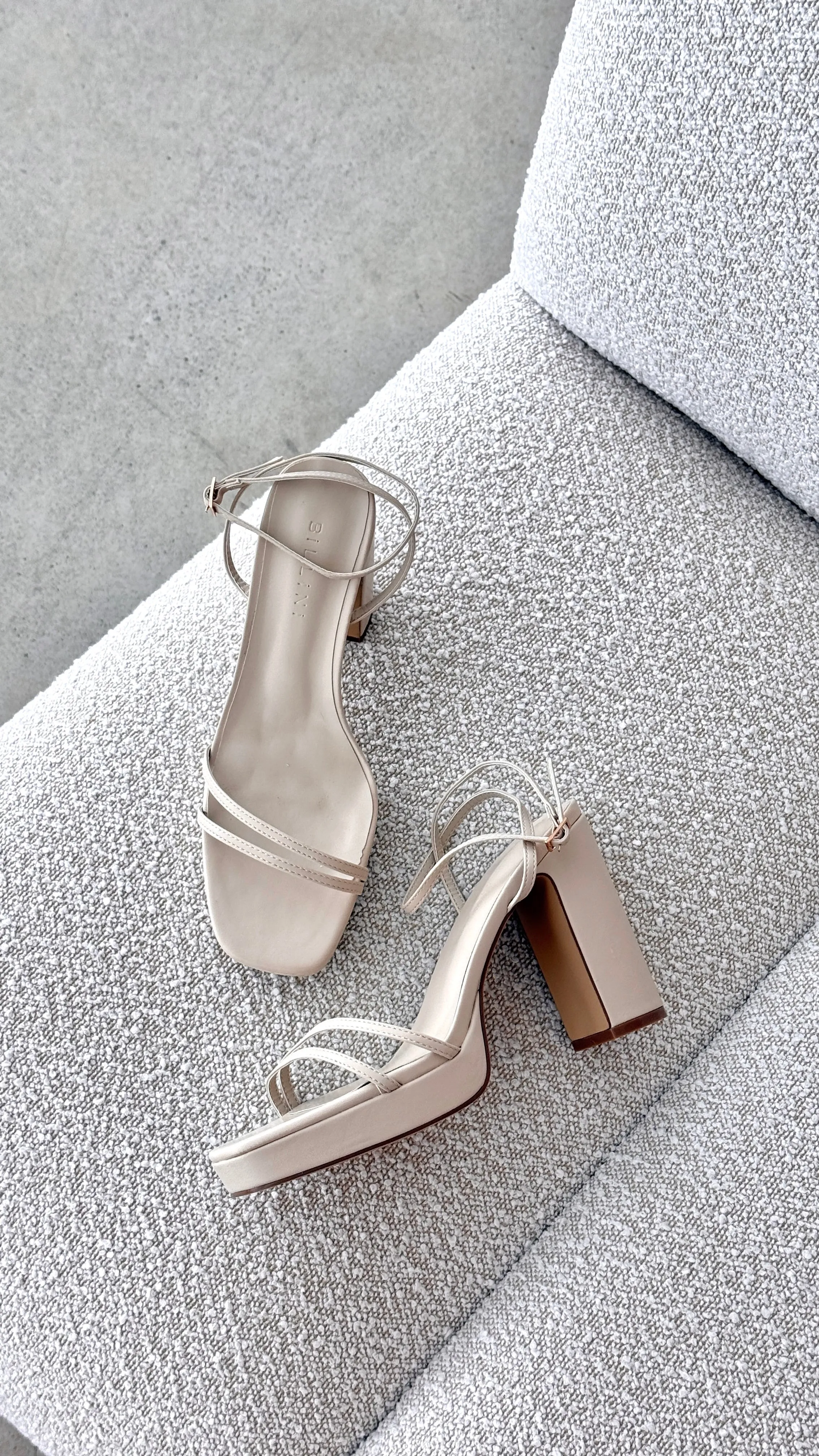 Shiloh Heel - Champagne sold by Billy J