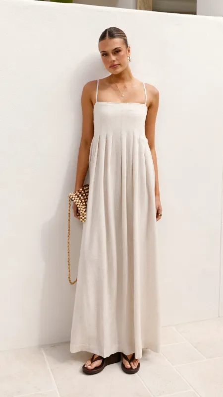 Pippy Maxi Dress - Natural sold by Billy J