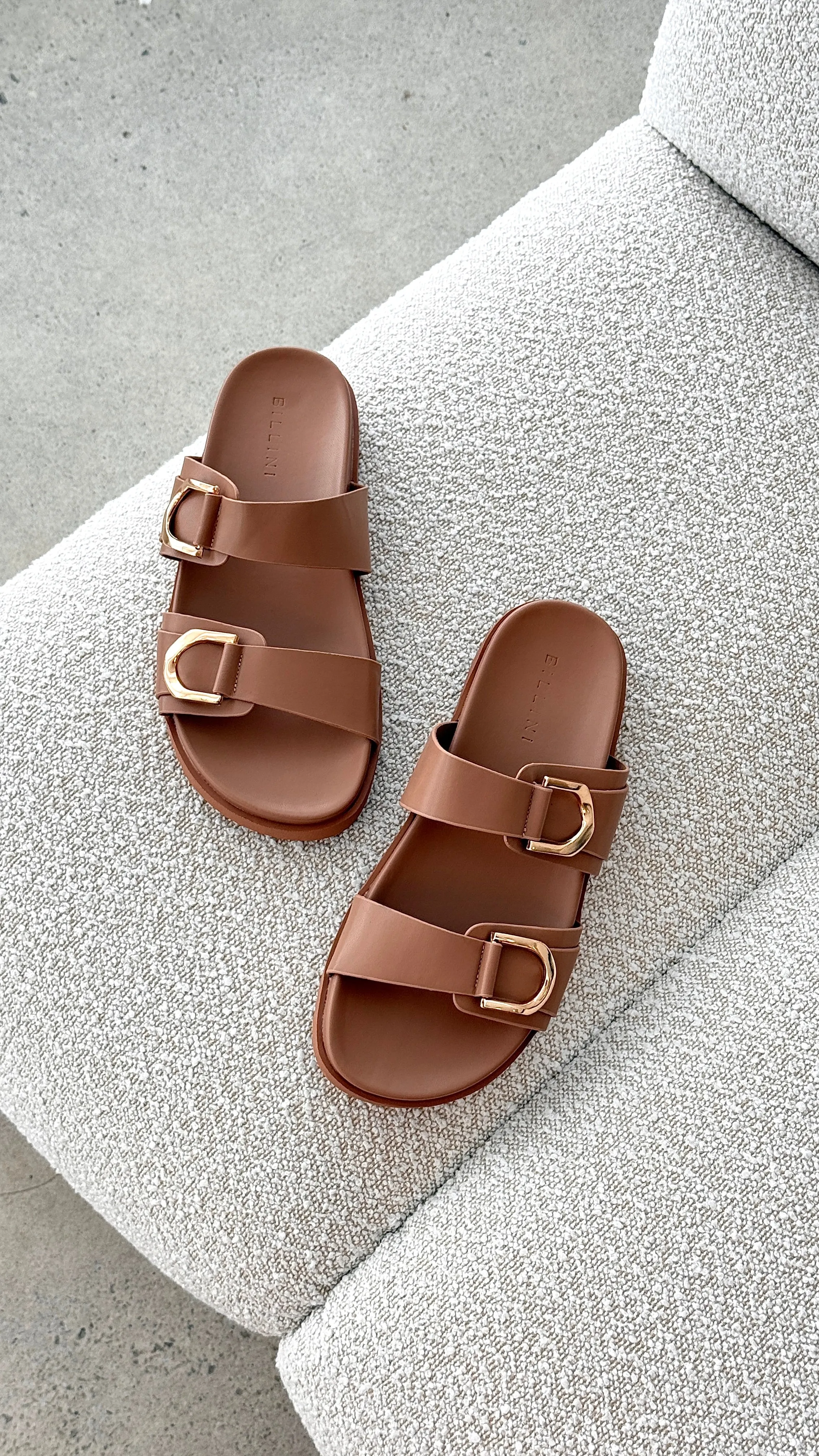 Areli Slide - Dark Sand sold by Billy J