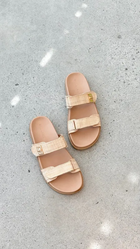 Amylee Slide - Natural Raffia sold by Billy J