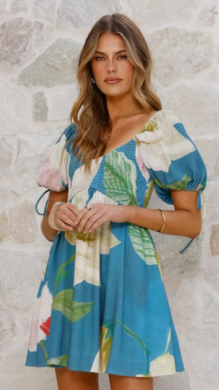 Tammy Mini Dress - Blue Orchid sold by Billy J