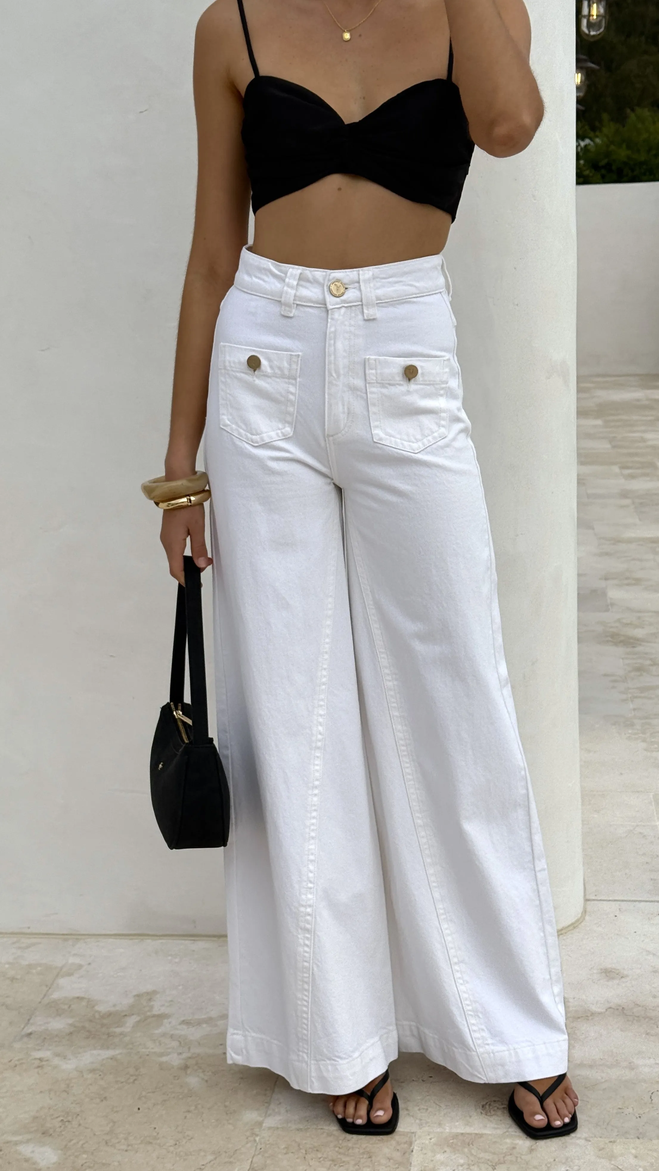 Abrand 94 Super Wide Jean - White Gold sold by Billy J product image thumbnail 5