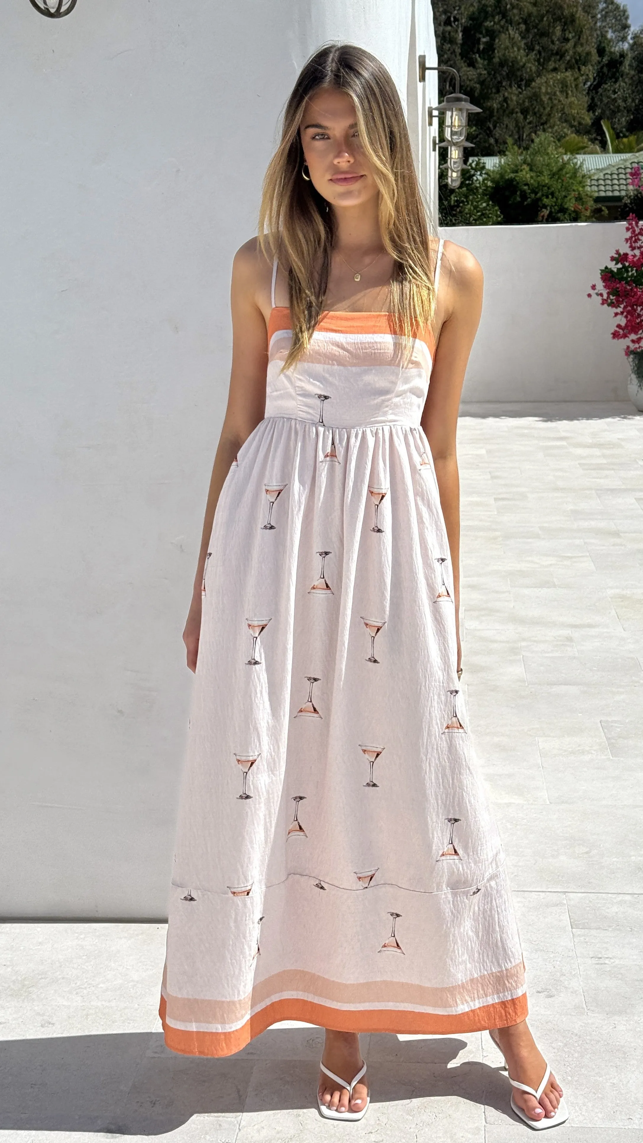 Penny Maxi Dress - Peach Martini sold by Billy J product image thumbnail 4