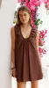 Vanessa Mini Dress - Chocolate sold by Billy J