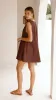 Vanessa Mini Dress - Chocolate sold by Billy J