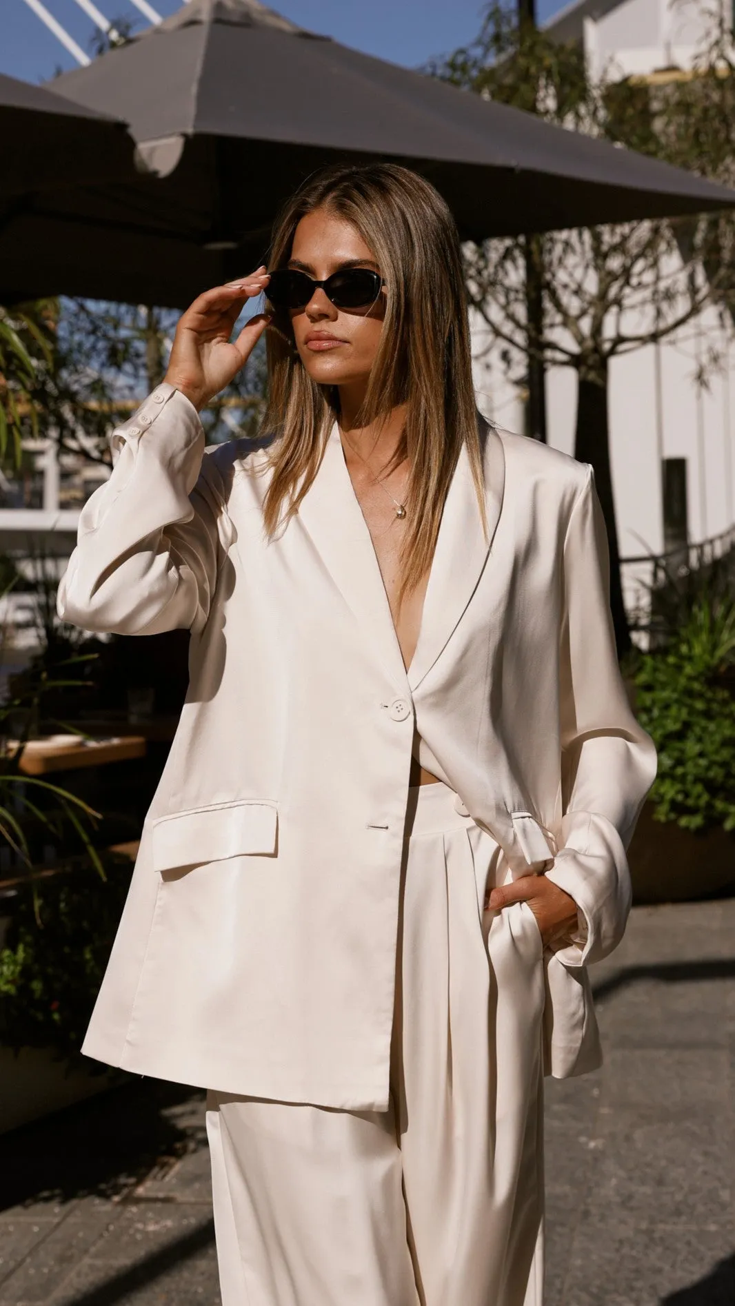 Verity Blazer - Ivory sold by Billy J