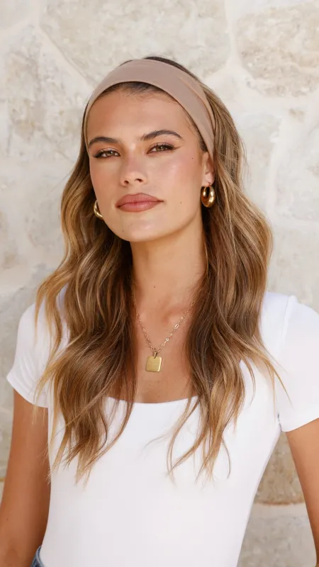 Millie Headband Set - Brown & Cream sold by Billy J