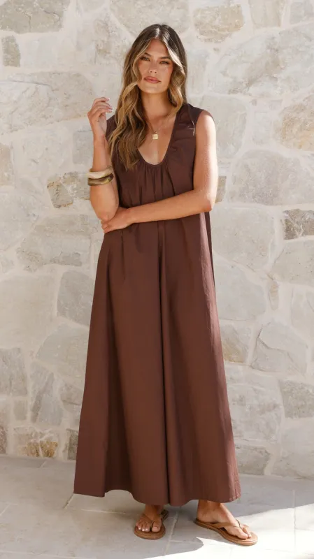 Scout Maxi Dress - Chocolate sold by Billy J