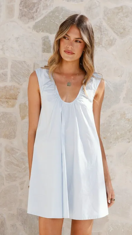 Vanessa Mini Dress - Blue sold by Billy J