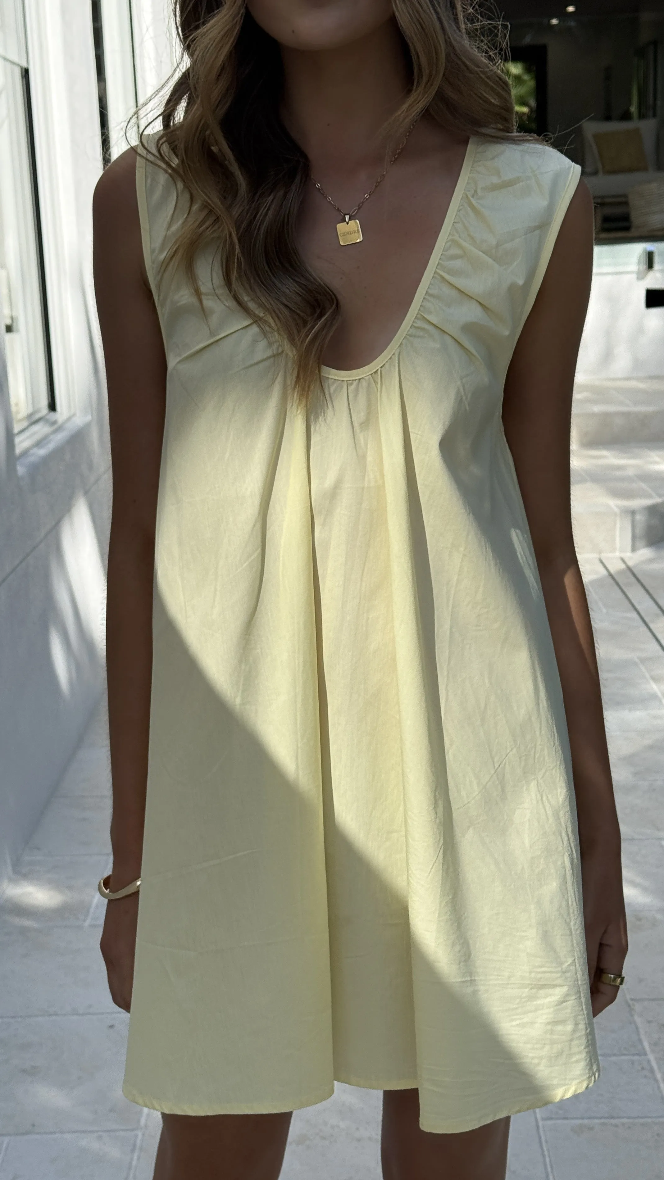 Vanessa Mini Dress - Yellow sold by Billy J product image thumbnail 3