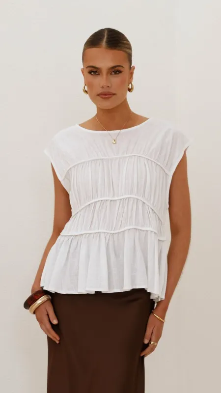 Liora Top - White sold by Billy J