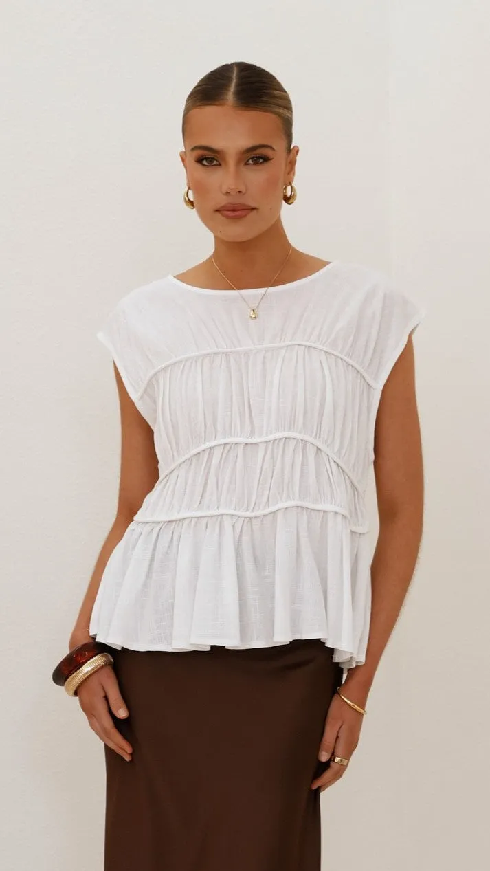 Liora Top - White sold by Billy J