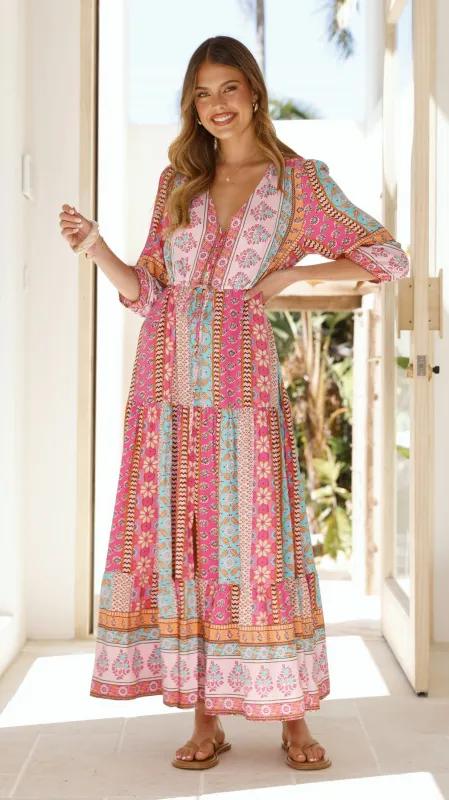 Tessa Maxi Dress - Cedella Print sold by Billy J