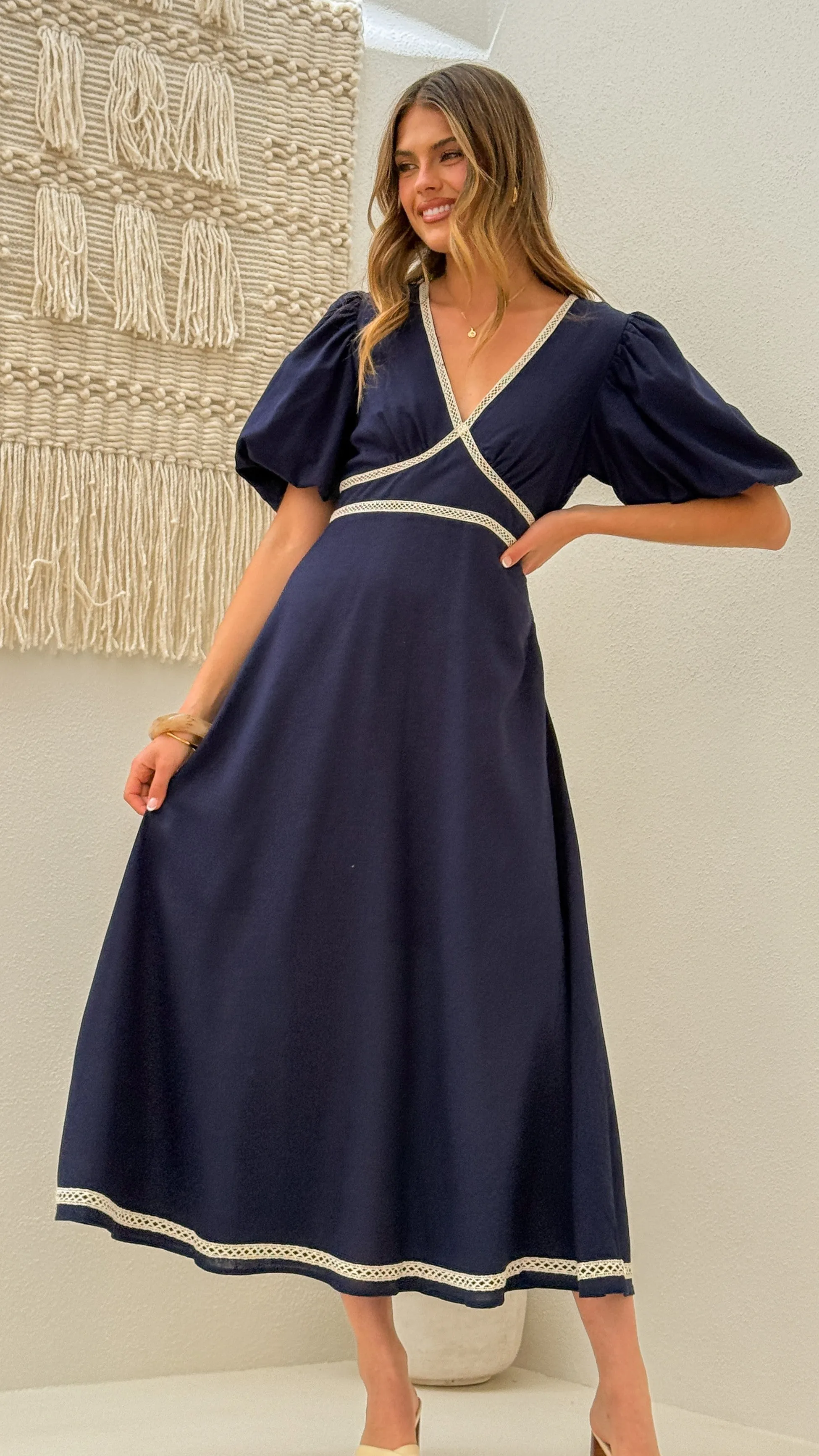 Nakisha Maxi Dress - Navy sold by Billy J product image thumbnail 5