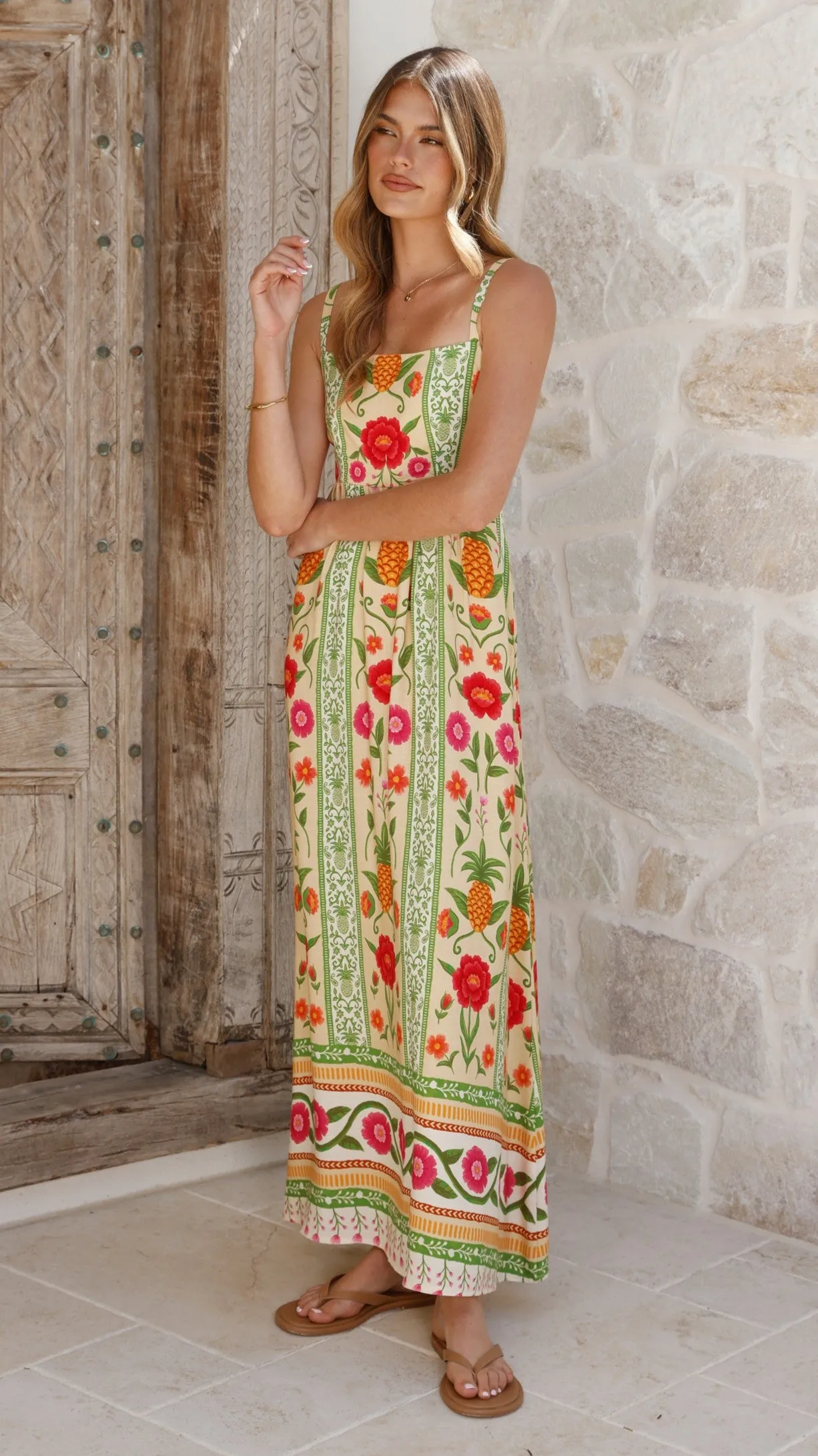 Keziah Maxi Dress - Sunkissed Print sold by Billy J product image thumbnail 5