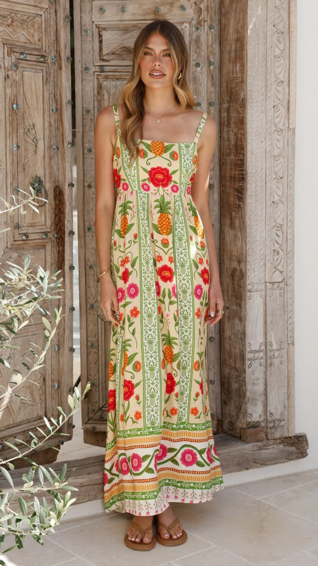 Keziah Maxi Dress - Sunkissed Print sold by Billy J