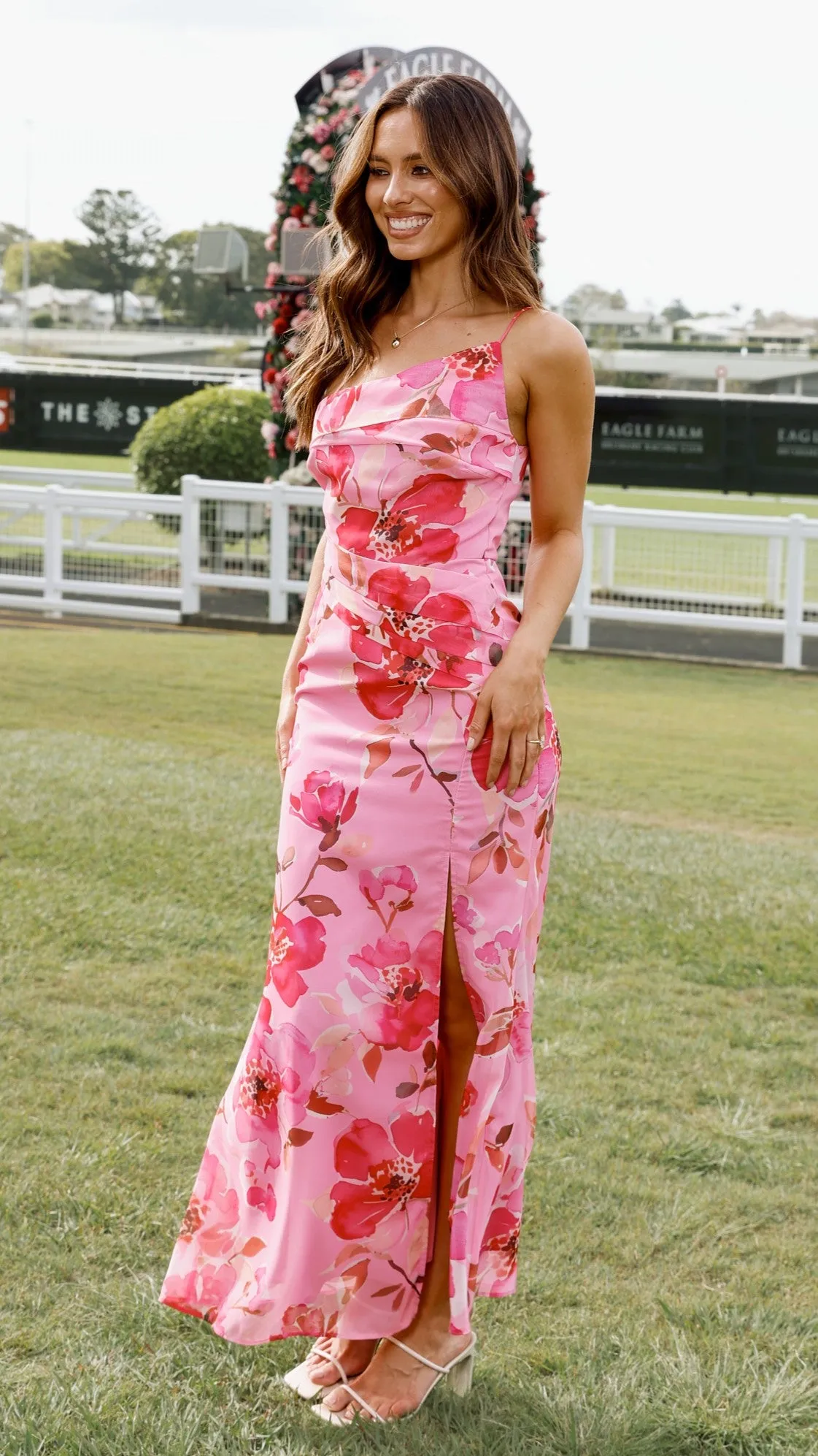 Karalina Maxi Dress - Pink Floral sold by Billy J product image thumbnail 4